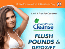 Tablet Screenshot of dailypowercleanseonline.com